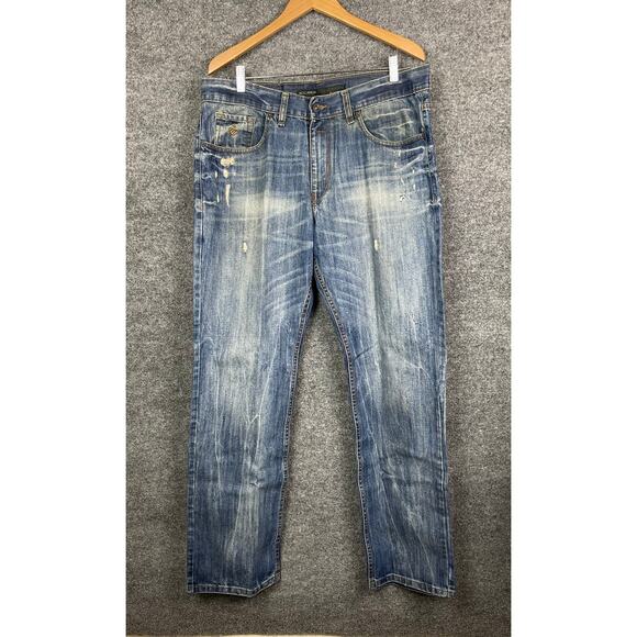 Rocawear Jeans Men's 38X38 Classic Fit Inseam 35 Rise 12 - Picture 1 of 16